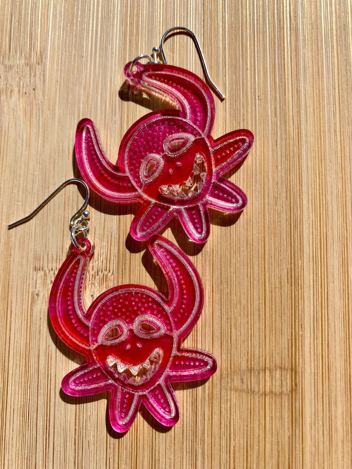 Fun Colorful Vejigante earrings, Puerto Rico art, Polka dot earrings dangle, vejigante mask, Mothers Day gift for Boricua art, artesanias,