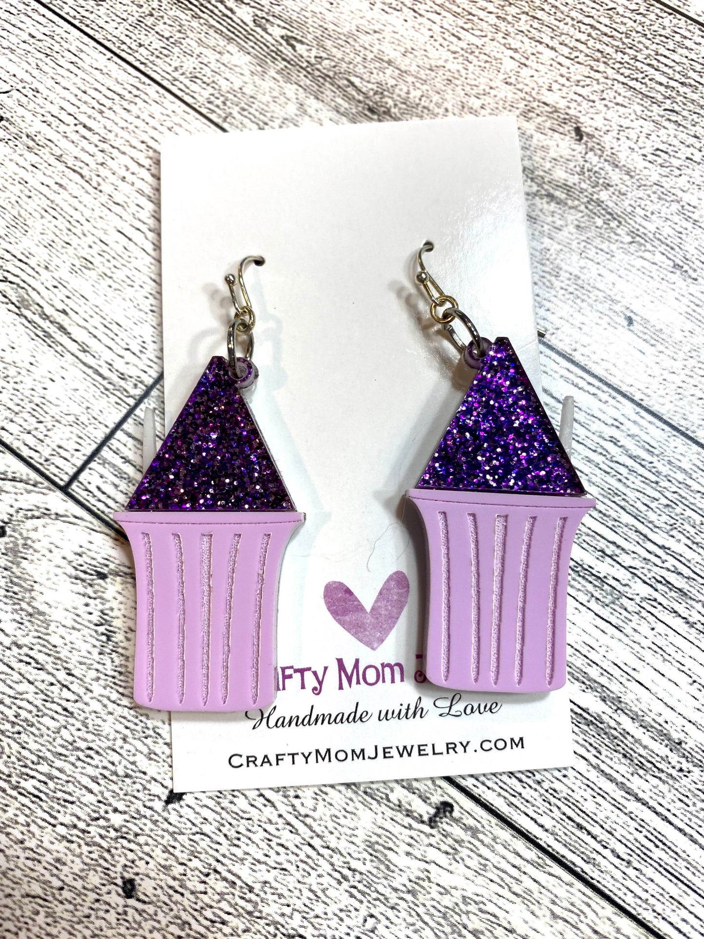Piragua Earrings, Puerto Rican Shaved Ice Jewelry, Tropical Summer Earrings, Glitter Confetti Cone Earrings, Boricua Pride Accessories, Hand