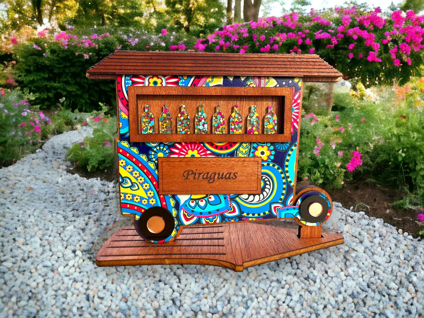 Piragua Cart: Puerto Rican Shaved Ice Stand, Boricua Artesanía Decor