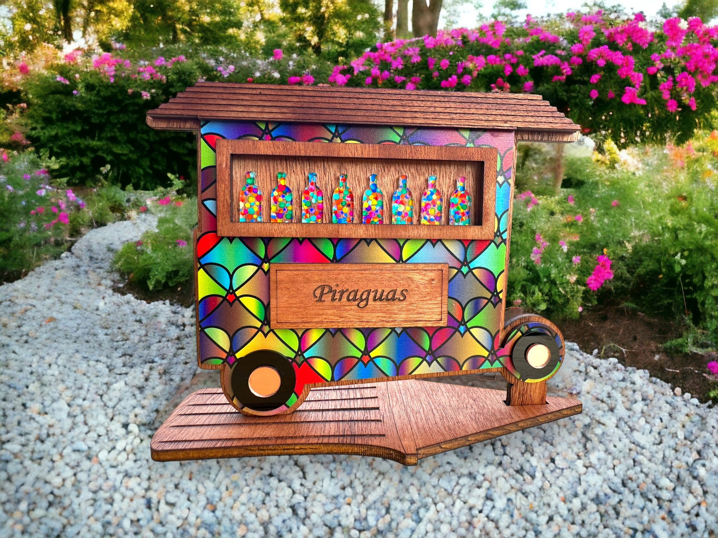 Piragua Cart: Puerto Rican Shaved Ice Stand, Boricua Artesanía Decor