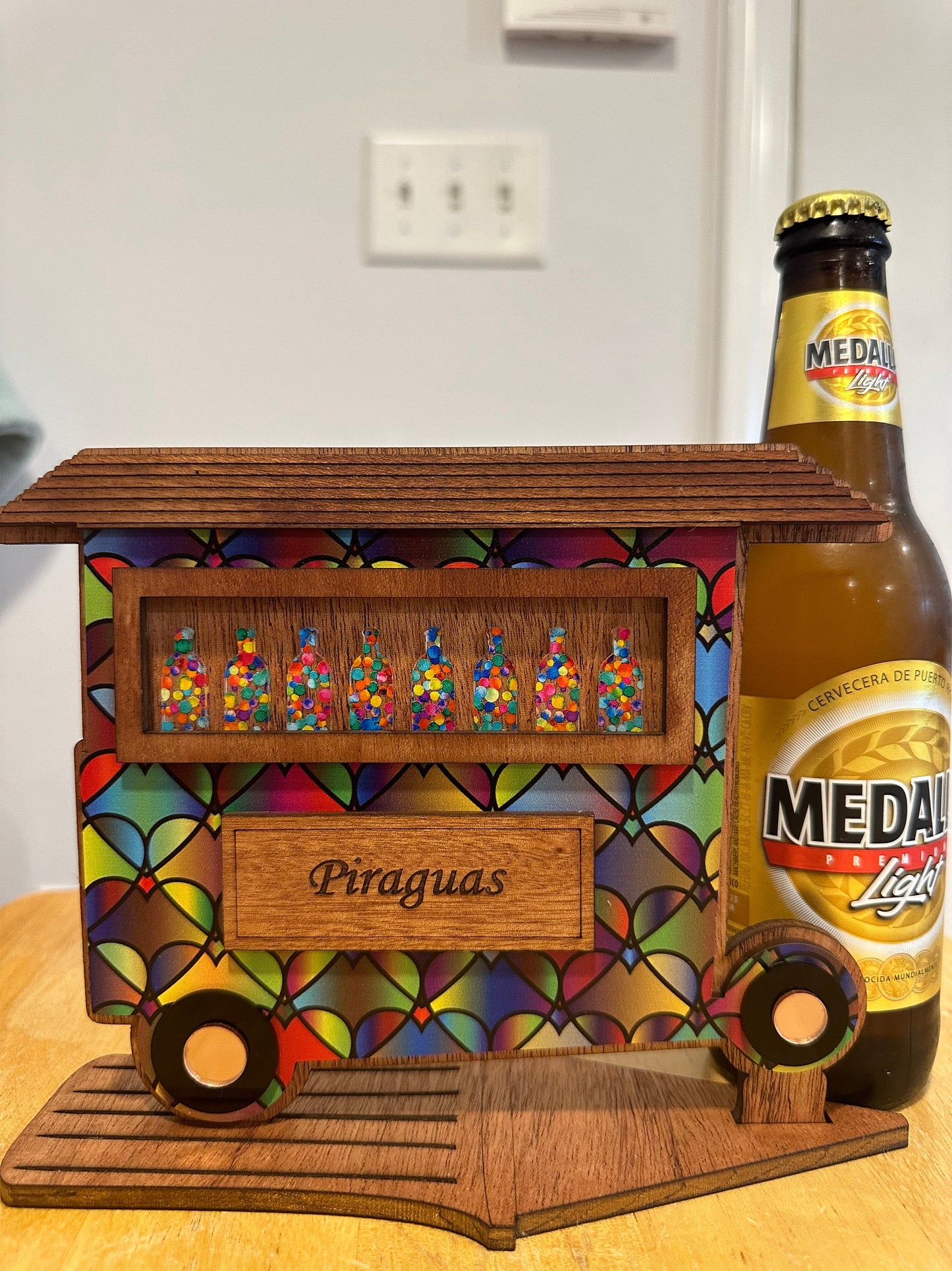 Piragua Cart: Puerto Rican Shaved Ice Stand, Boricua Artesanía Decor