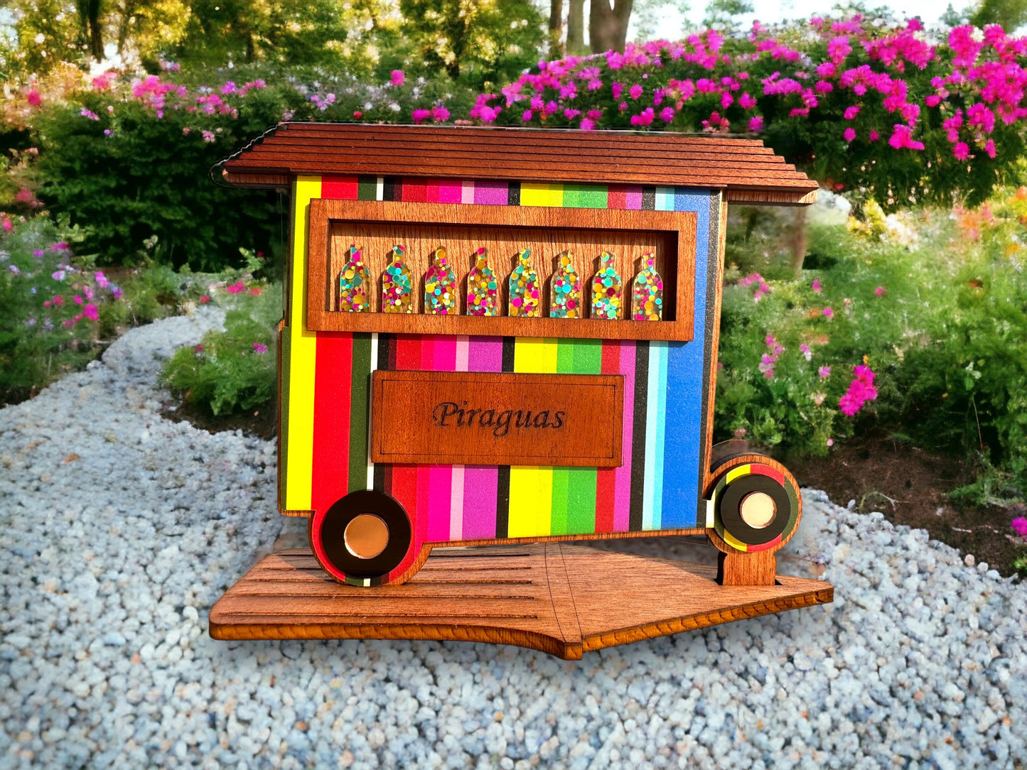 Piragua Cart: Puerto Rican Shaved Ice Stand, Boricua Artesanía Decor