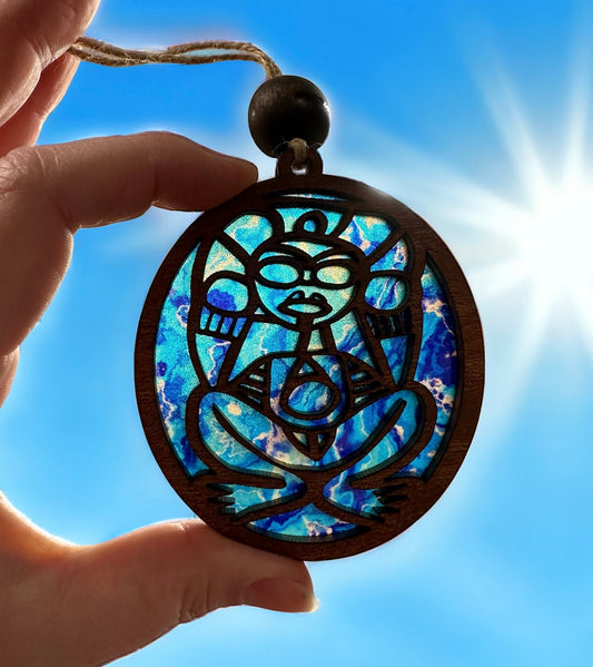 Taino Atabey Car Charm: Puerto Rico Suncatcher, Fertility Goddess Ornament