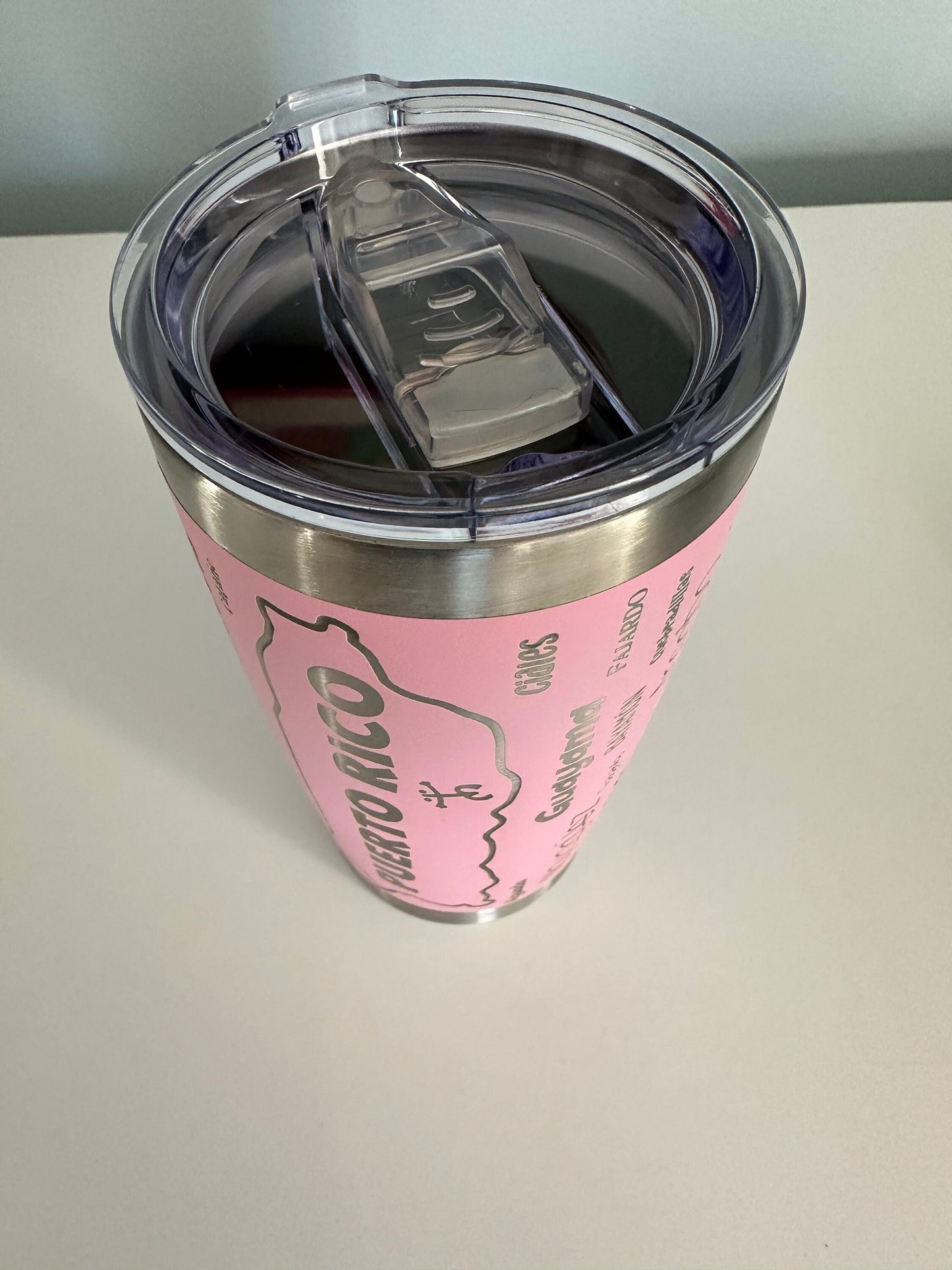 Puerto Rico Coqui Tumbler: 78 Municipalities, Stainless Steel 20 oz