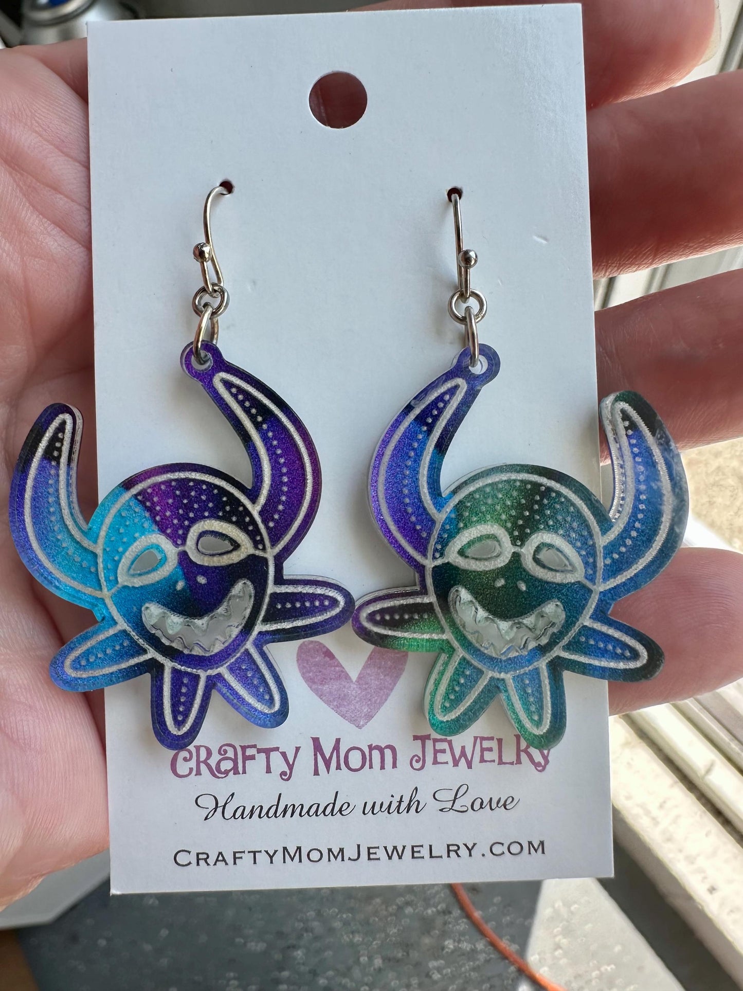 Vejigante earrings, Puerto Rico art, Puerto Rican jewelry, vejigante mask, Latina owned business, birthday gift for Boricua,artesania,