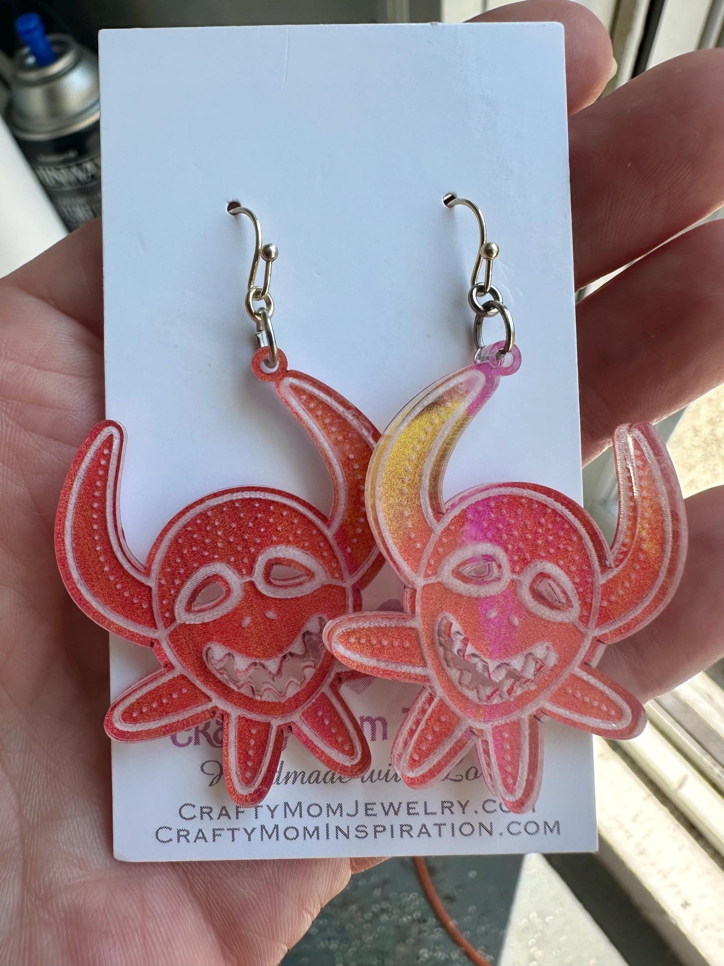 Vejigante earrings, Puerto Rico art, Puerto Rican jewelry, vejigante mask, Latina owned business, birthday gift for Boricua,artesania,