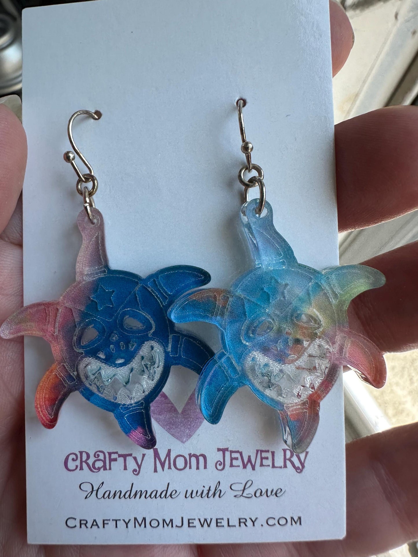 Vejigante carnival small colorful statement earrings,birthday gift for best friend,Puerto Rico art,Mothers Day for Latina