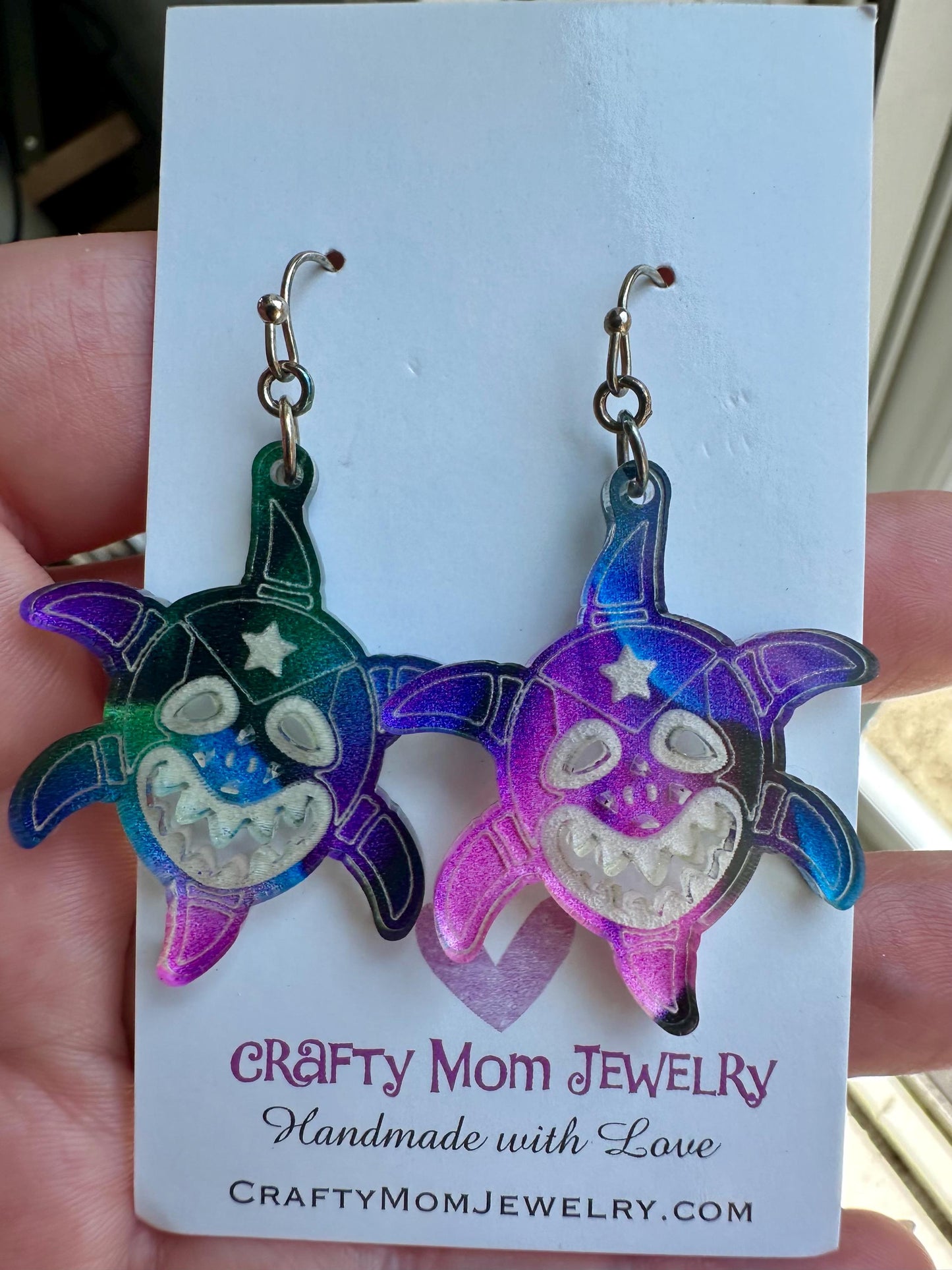 Vejigante carnival small colorful statement earrings,birthday gift for best friend,Puerto Rico art,Mothers Day for Latina
