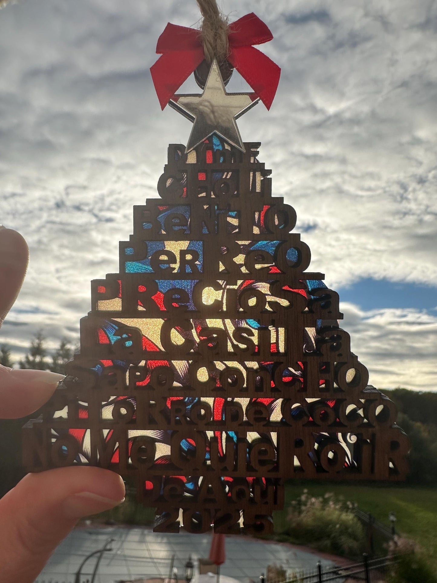 Bad Bunny Wood Christmas Tree Ornament: Puerto Rican Holiday Decor, Perreo, Preciosa