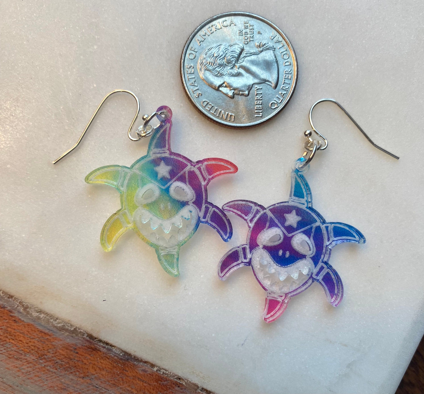 Vejigante carnival small colorful statement earrings,birthday gift for best friend,Puerto Rico art,Mothers Day for Latina