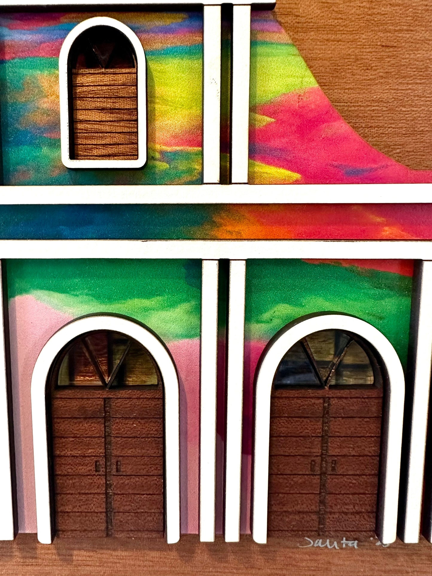 Viejo San Juan Catedral San Juan Bautista wood art, Puerto Rico art, Fathers Day Gift for Dad, Birthday gift for Brother, Puerta de San Juan