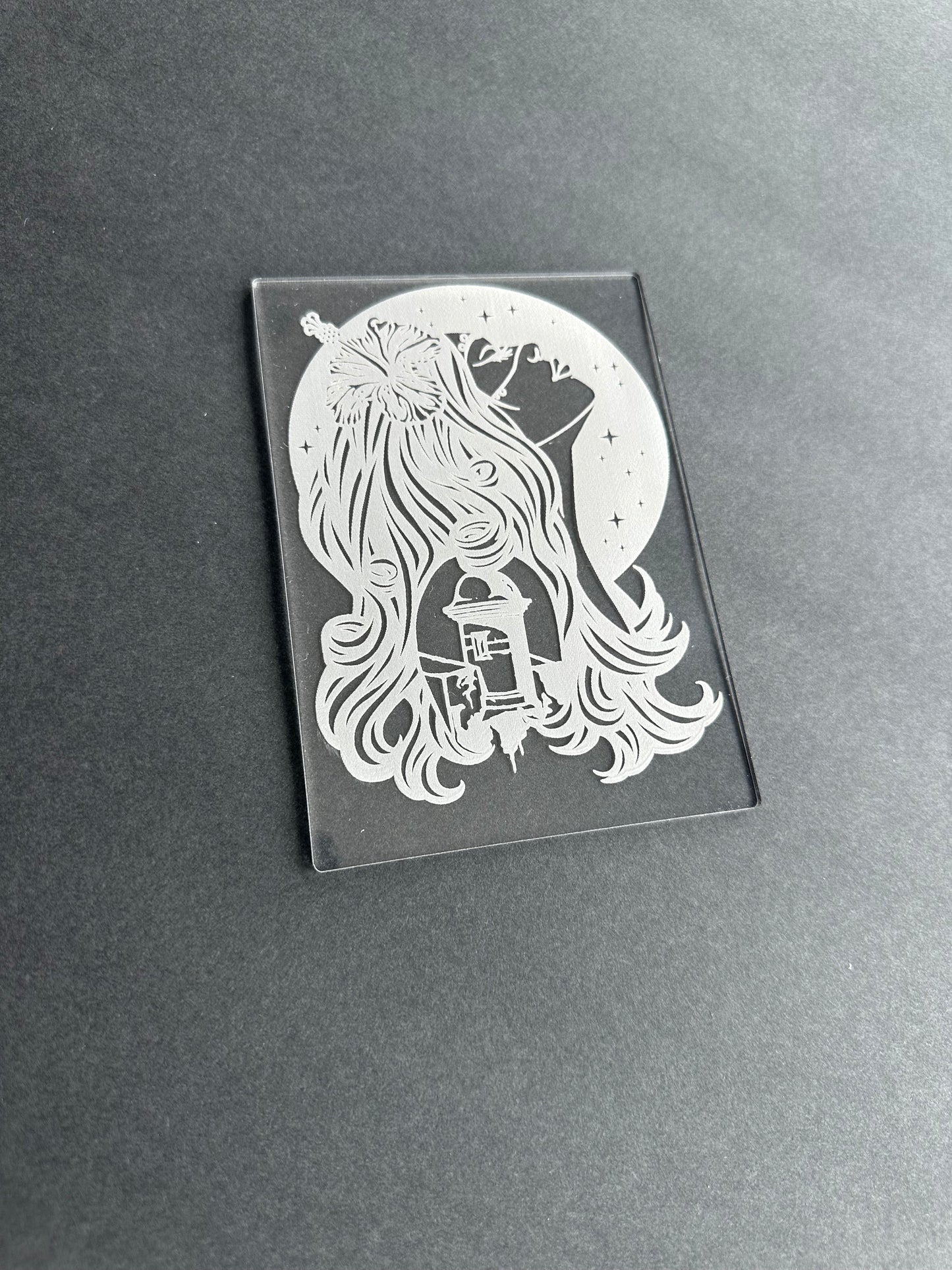 Puerto Rican Woman LED Lamp: El Morro Acrylic Night Light