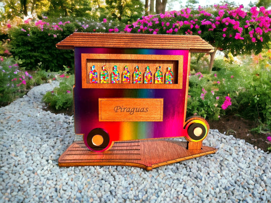 Piragua Cart: Puerto Rican Shaved Ice Stand, Boricua Artesanía Decor