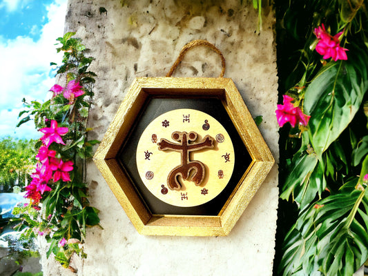 Taino Coqui Symbol layered Wood Wall Art: Puerto Rico Decor