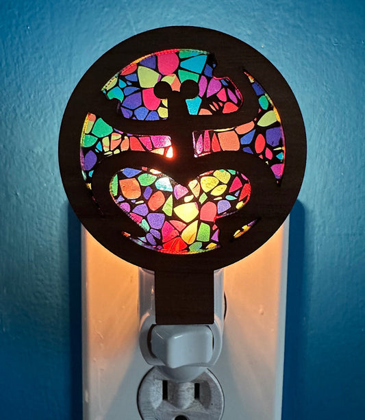 Taino Coqui Nightlight: Puerto Rican Mosaic look Art