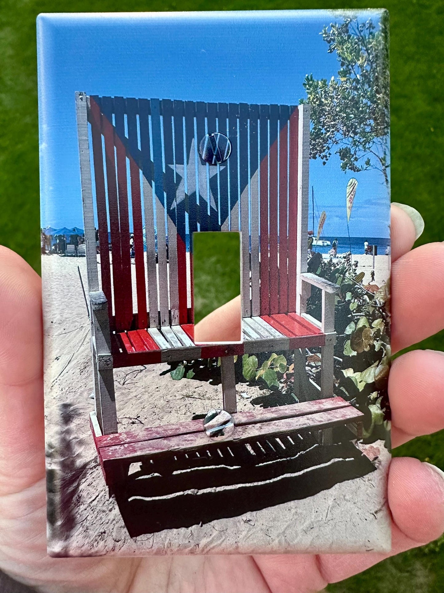 Puerto Rico Light Switch Cover: Aguadilla Crashboat Photo - Custom Decor