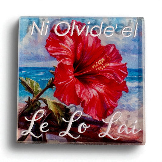 Ni olvide el lei lo lai Magnet: Flor de Maga art