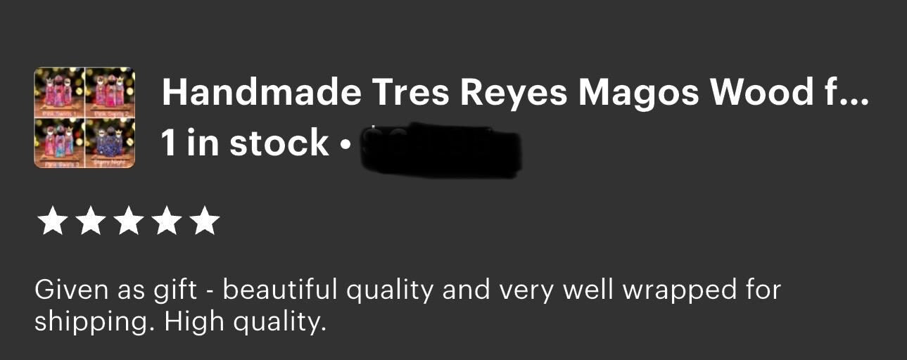 Handmade Tres Reyes Magos Wood figurines: Puerto Rican Christmas Decor, shelf sitter