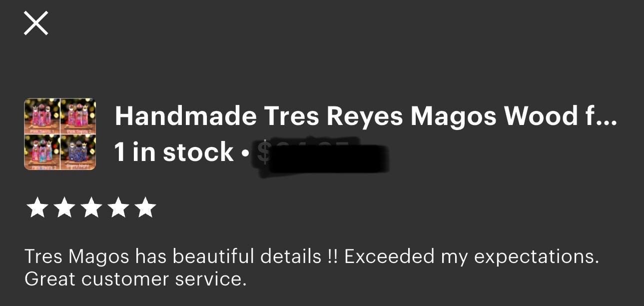 Handmade Tres Reyes Magos Wood figurines: Puerto Rican Christmas Decor, shelf sitter