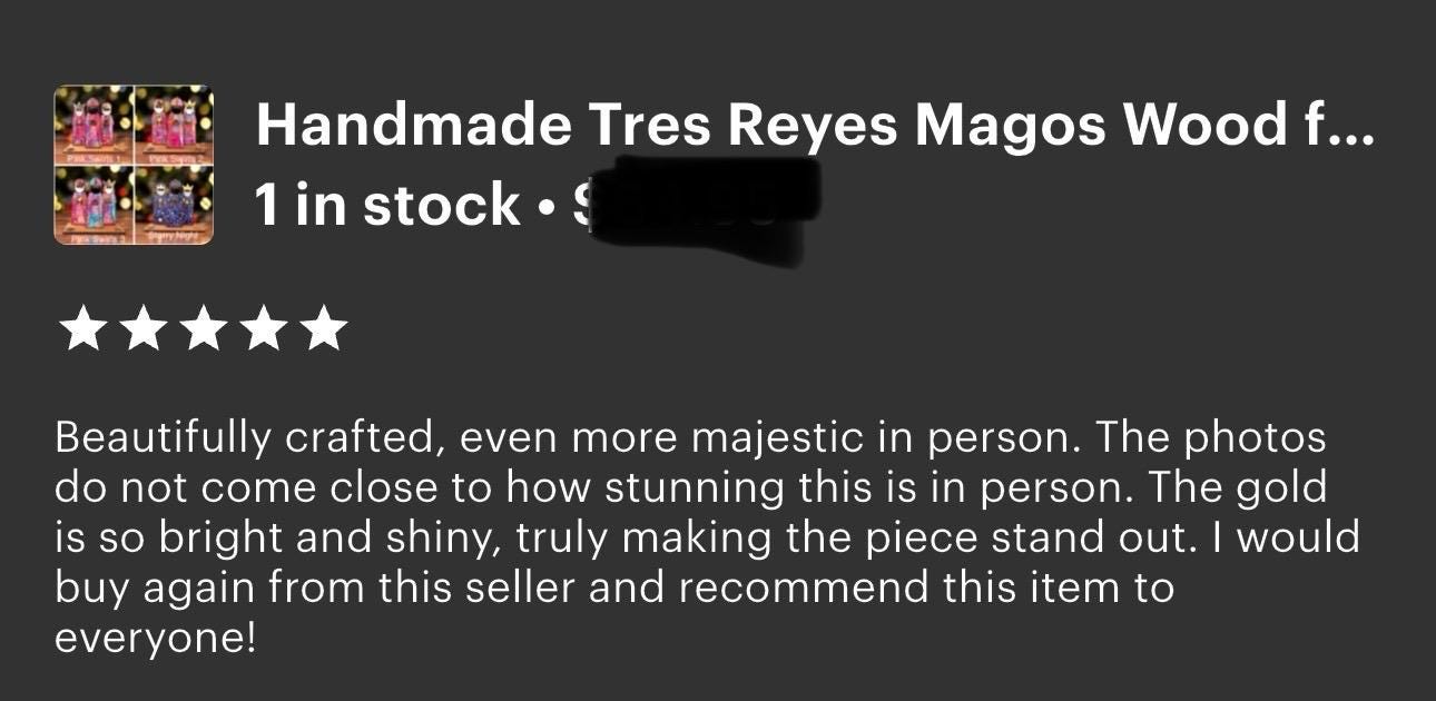 Handmade Tres Reyes Magos Wood figurines: Puerto Rican Christmas Decor, shelf sitter