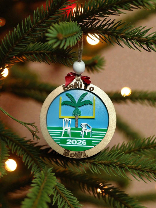 Benito bowl Wood acrylic ornament car charm: big football game souvenir, Perreo, Puerto Rico decor