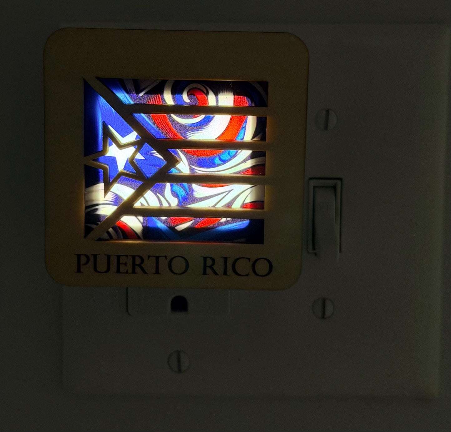 Small Taino Puerto Rico themed Nightlights, light for bathroom, bedroom and hallway