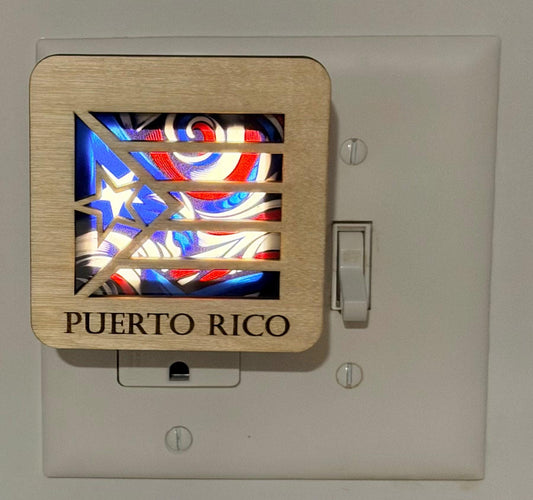 Small Taino Puerto Rico themed Nightlights, light for bathroom, bedroom and hallway