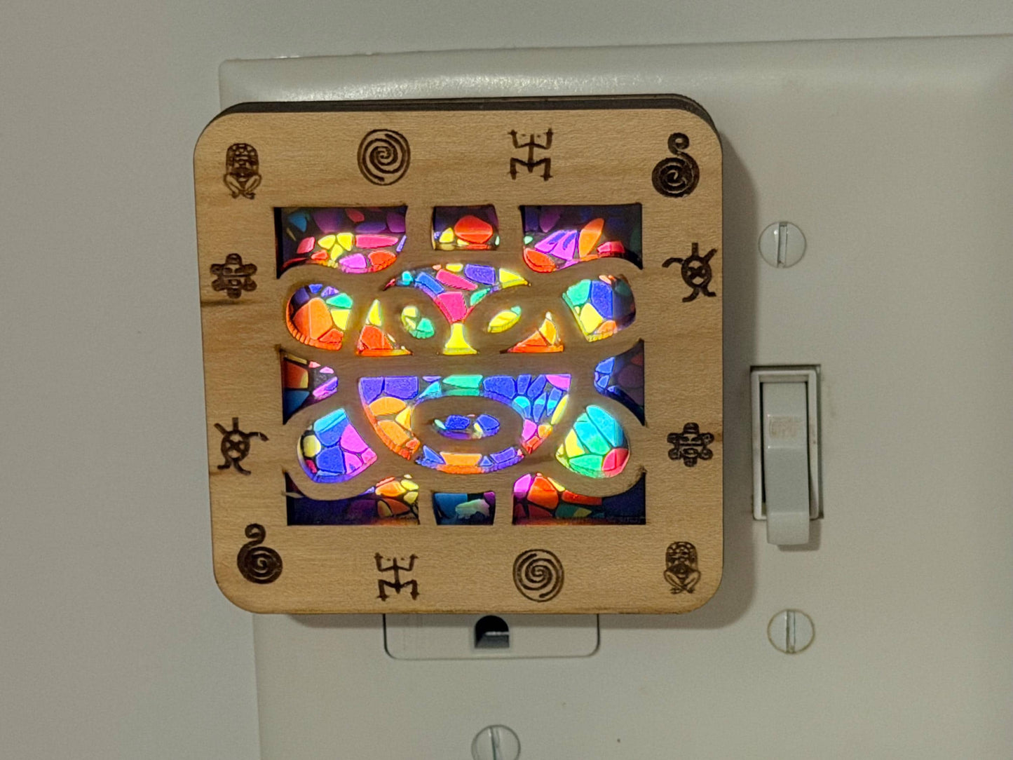 Small Taino Puerto Rico themed Nightlights, light for bathroom, bedroom and hallway